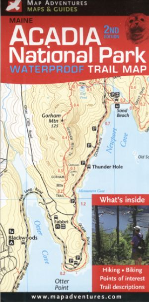 Acadia National Park Waterproof Trail Map